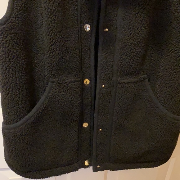 Express Sherpa Fleece Vest - Black - Size S - Picture 4 of 5